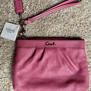 Pink Coach wristlet